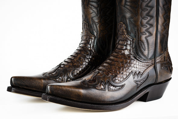 Bottes Cowboy (Texanas) Modèle unisexe 1935 Milanelo Zamora Pitón | Cowboy Boots Portugal