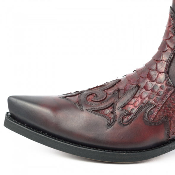 Bottes Cowboy (Texan) Modèle ROCK 2500 Rojo-Negro | Cowboy Boots Portugal